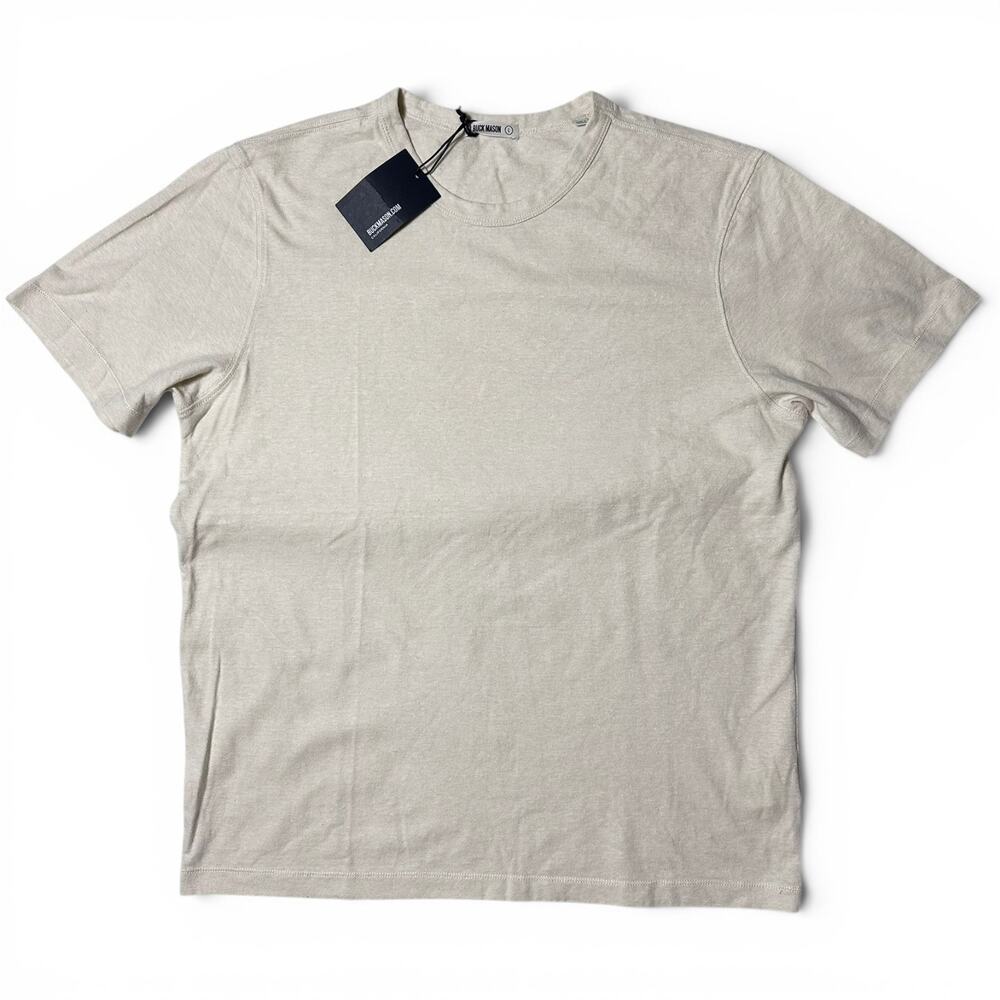 Buck Mason Salt Yuma Hemp Cotton Classic Tee Mens Size L Crew Neck Hemp NWT